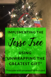 Jesse Tree Ornaments