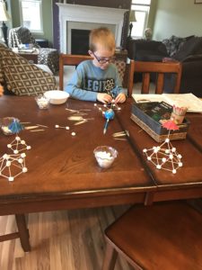 Toothpick and Marshmallow Pyramids