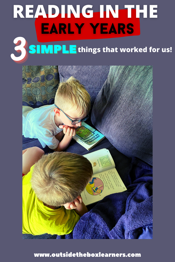 Reading in the Early Years (Three simple things that worked for us!)