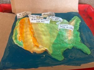 Lewis and Clark Salt Dough Map